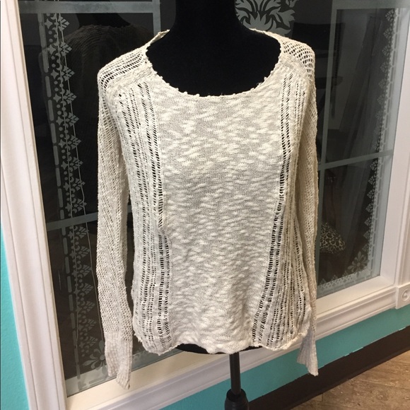 Tahari Cream Woven Sweater - Picture 1 of 2